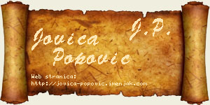 Jovica Popović vizit kartica